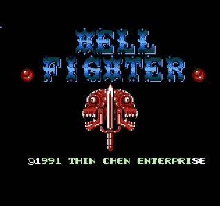 Hell Fighter (Homebrew) — Title screen